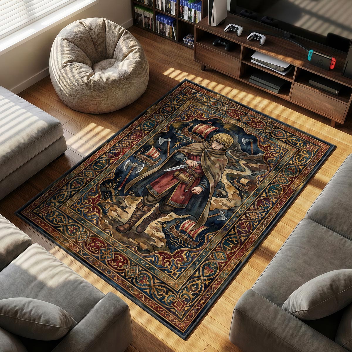 Thorfinn Journey Rug - Vinland Saga Chair Mat