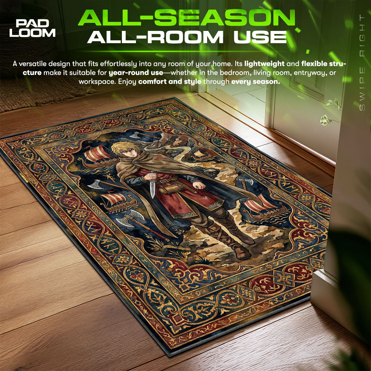 Thorfinn Journey Rug - Vinland Saga Chair Mat