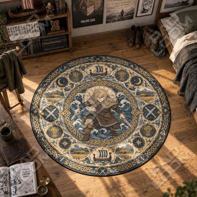 Thorfinn Tidal Round Rug - Vinland Saga Chair Mat
