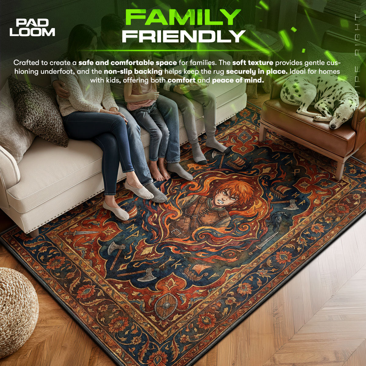 Thorfinn Vengeance Rug - Vinland Saga Chair Mat