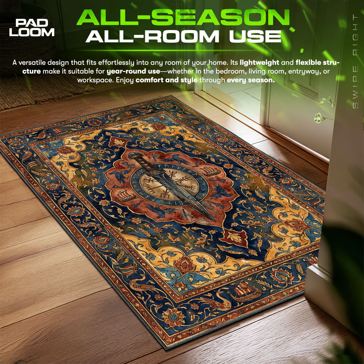 Thorfinn Wikingerschwert Teppich - Vinland Saga Stuhlmatte