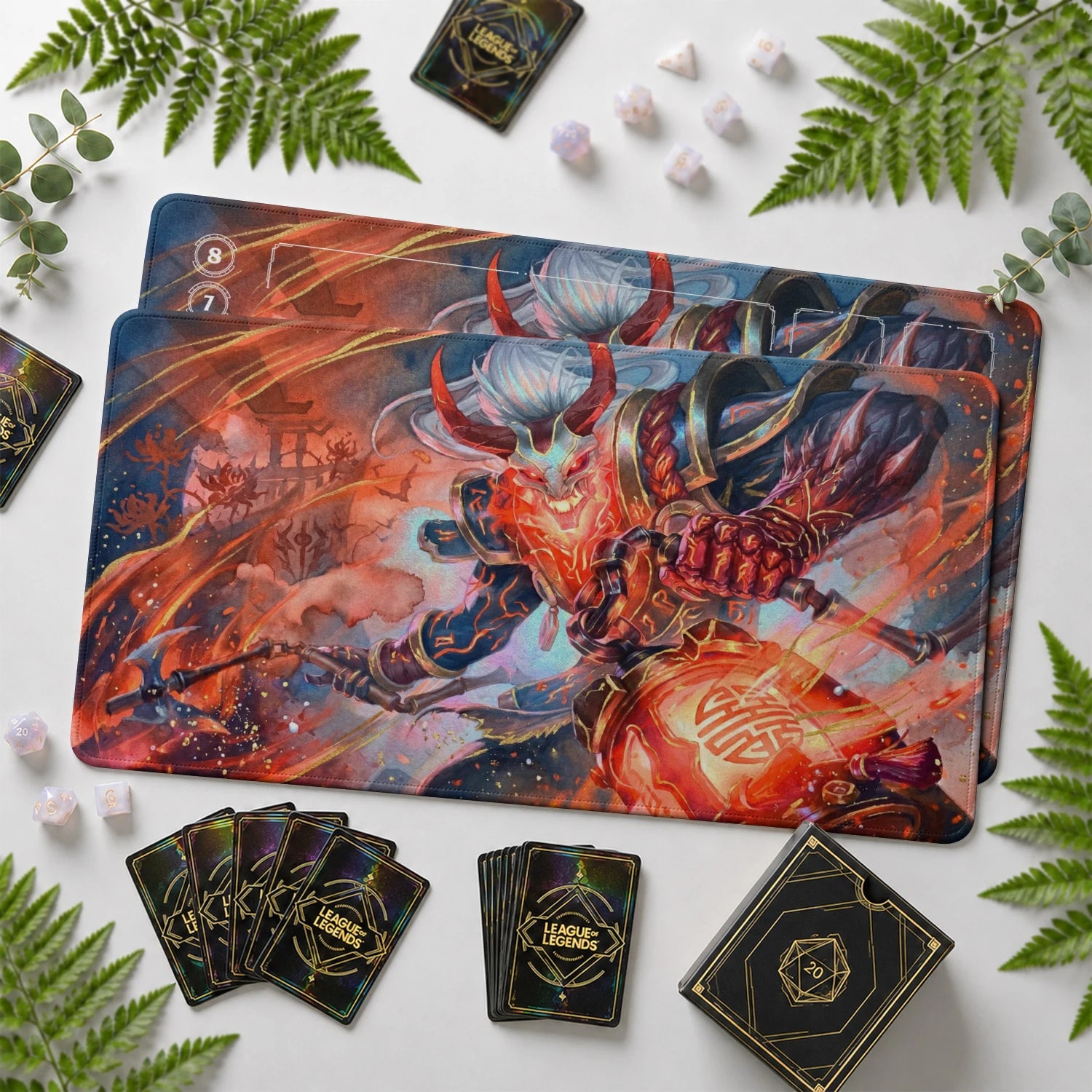 Thresh Bloodmoon Playmat - LoL Riftbound Mat