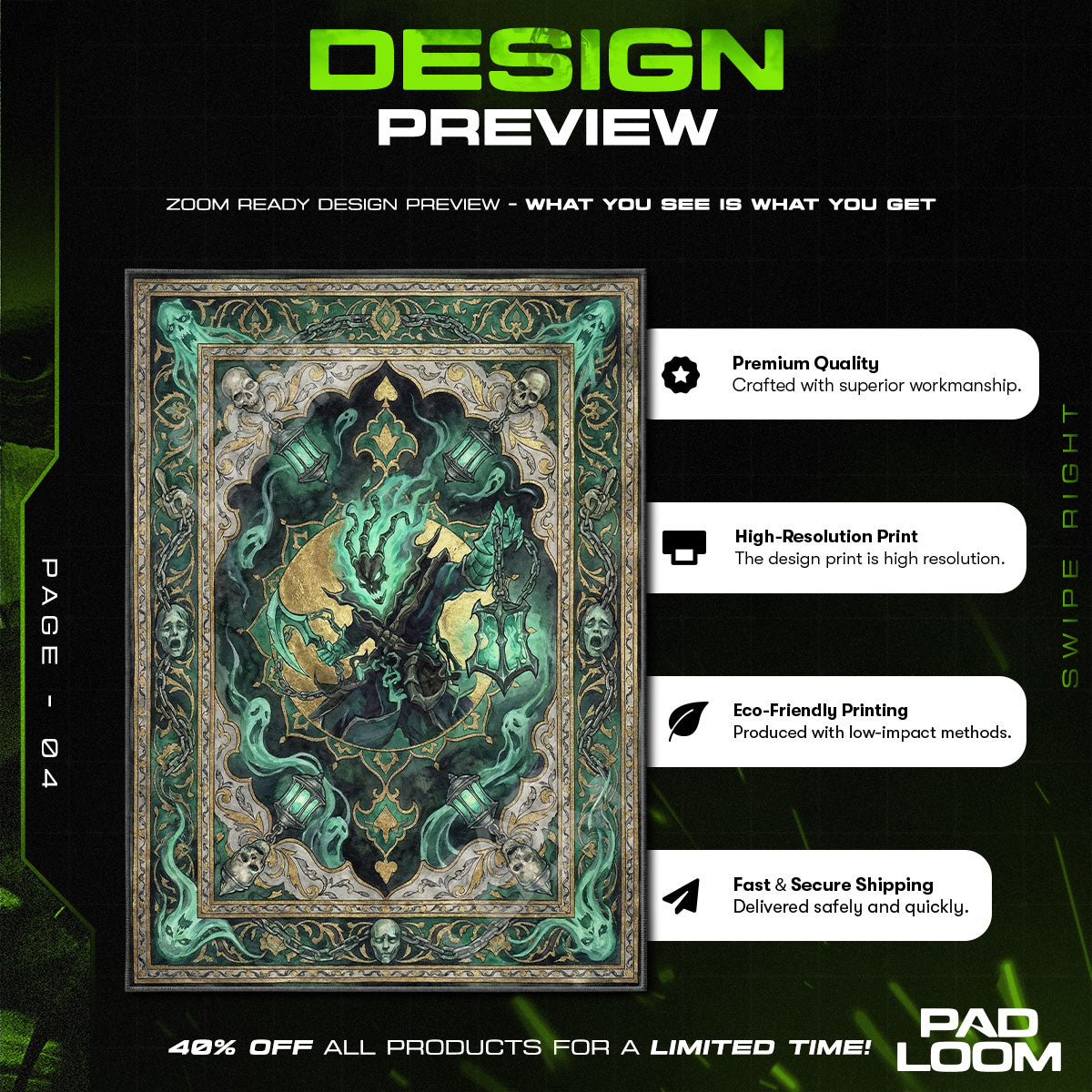 Thresh Spectral Warden Rug - League of Legends Chair Mat