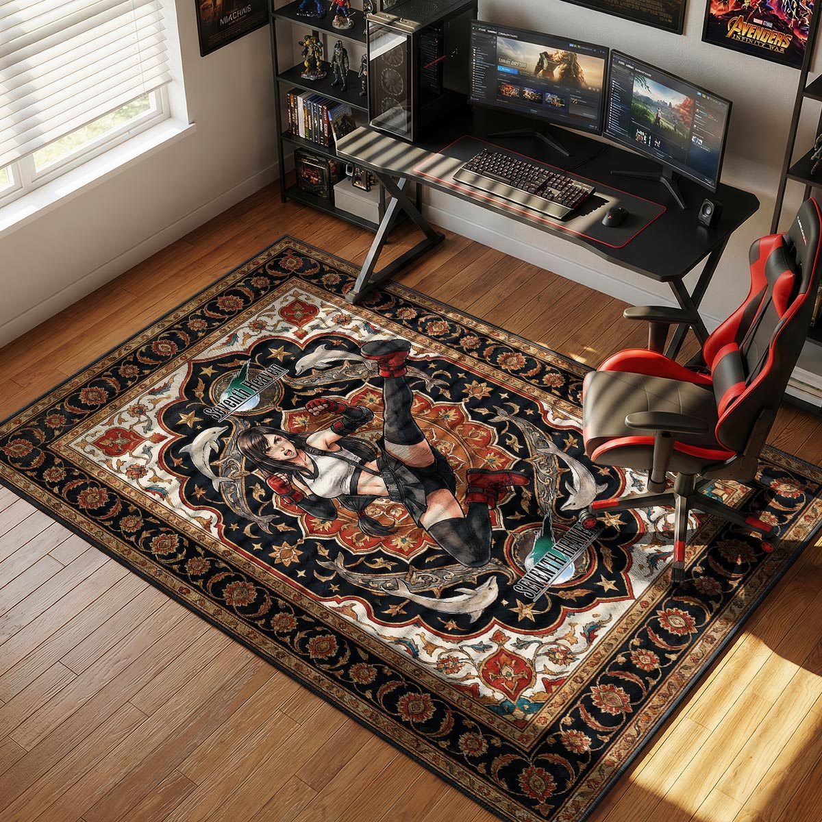 Tifa Lockhart Seventh Heaven Rug - Final Fantasy VII Chair Mat