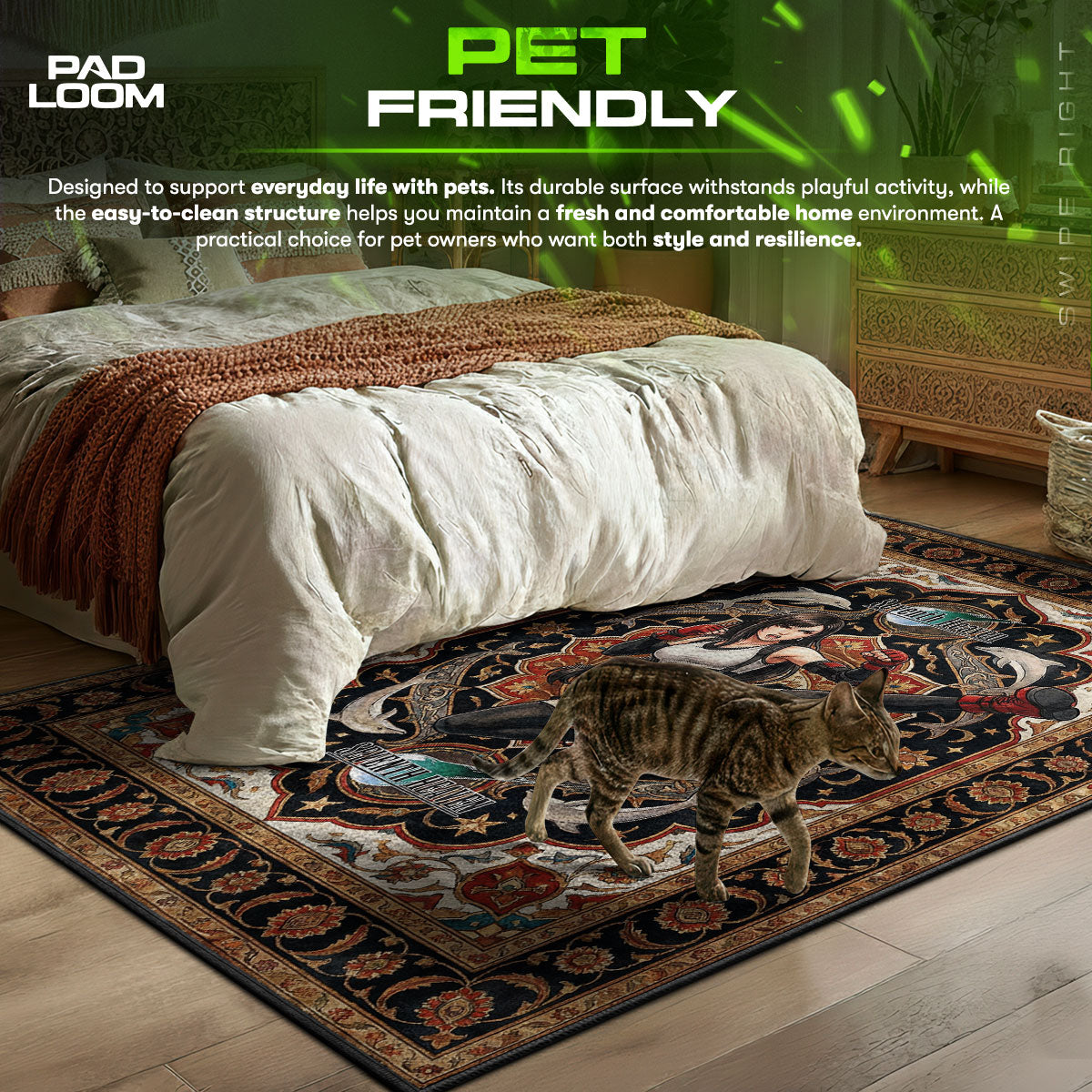 Tifa Lockhart Seventh Heaven Rug - Final Fantasy VII Chair Mat