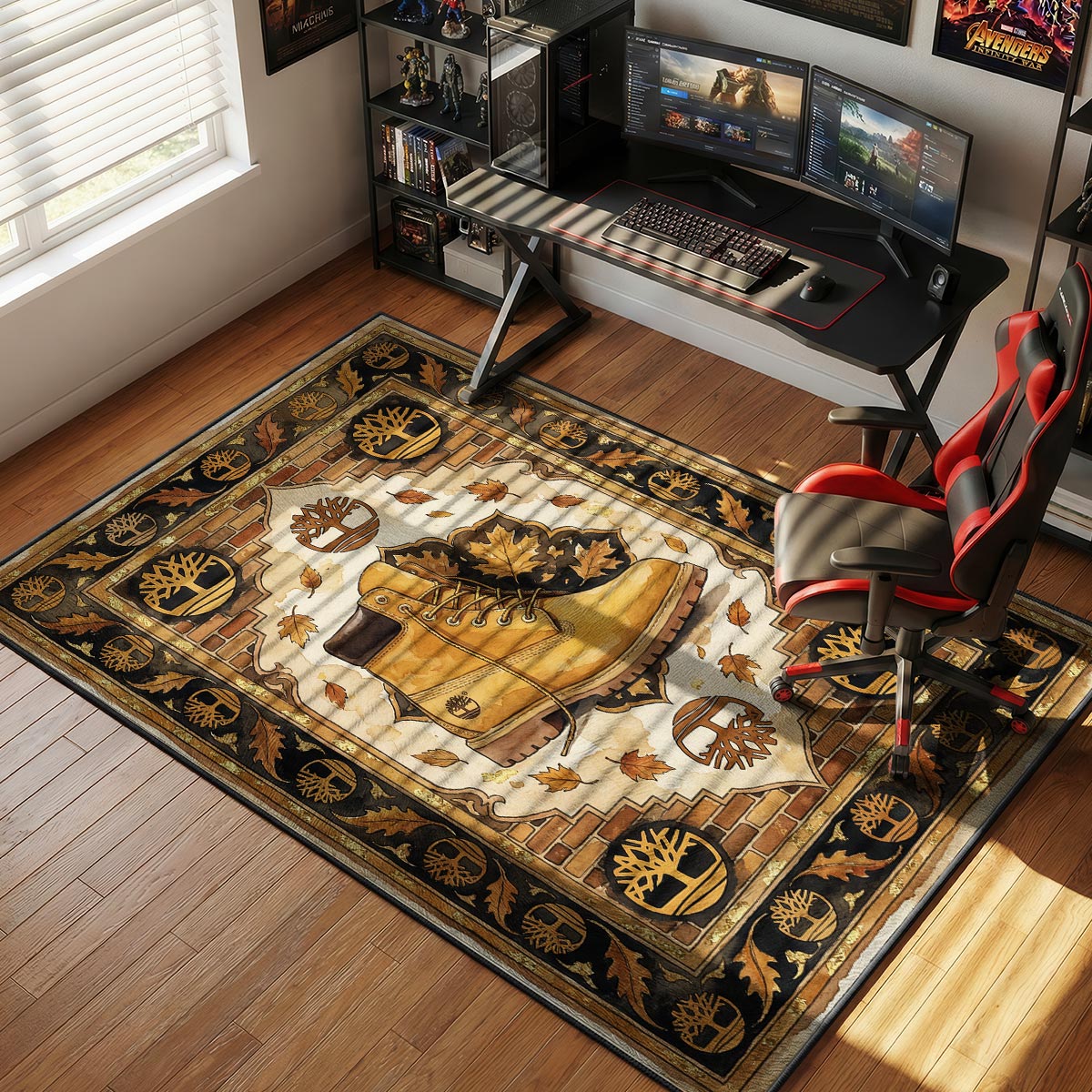 Timberland Wheat Boot Iconic Urban Floor rug — main product view