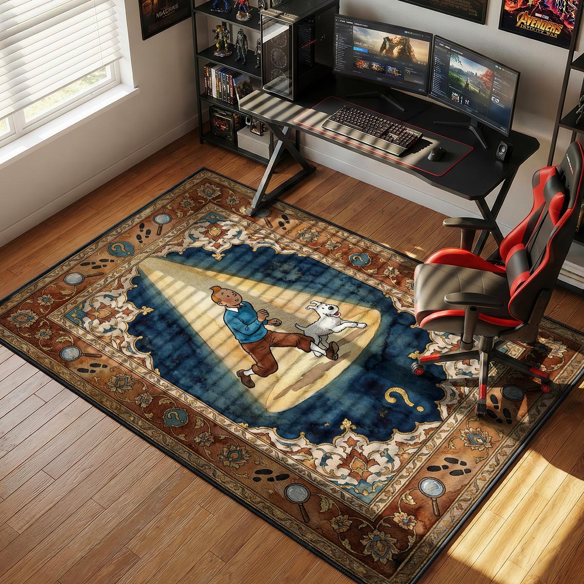 Tintin Spotlight Adventures Tintin rug — main product view