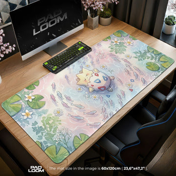 Togepi Blossom Pond Mouse Pad - Pokemon Desk Mat