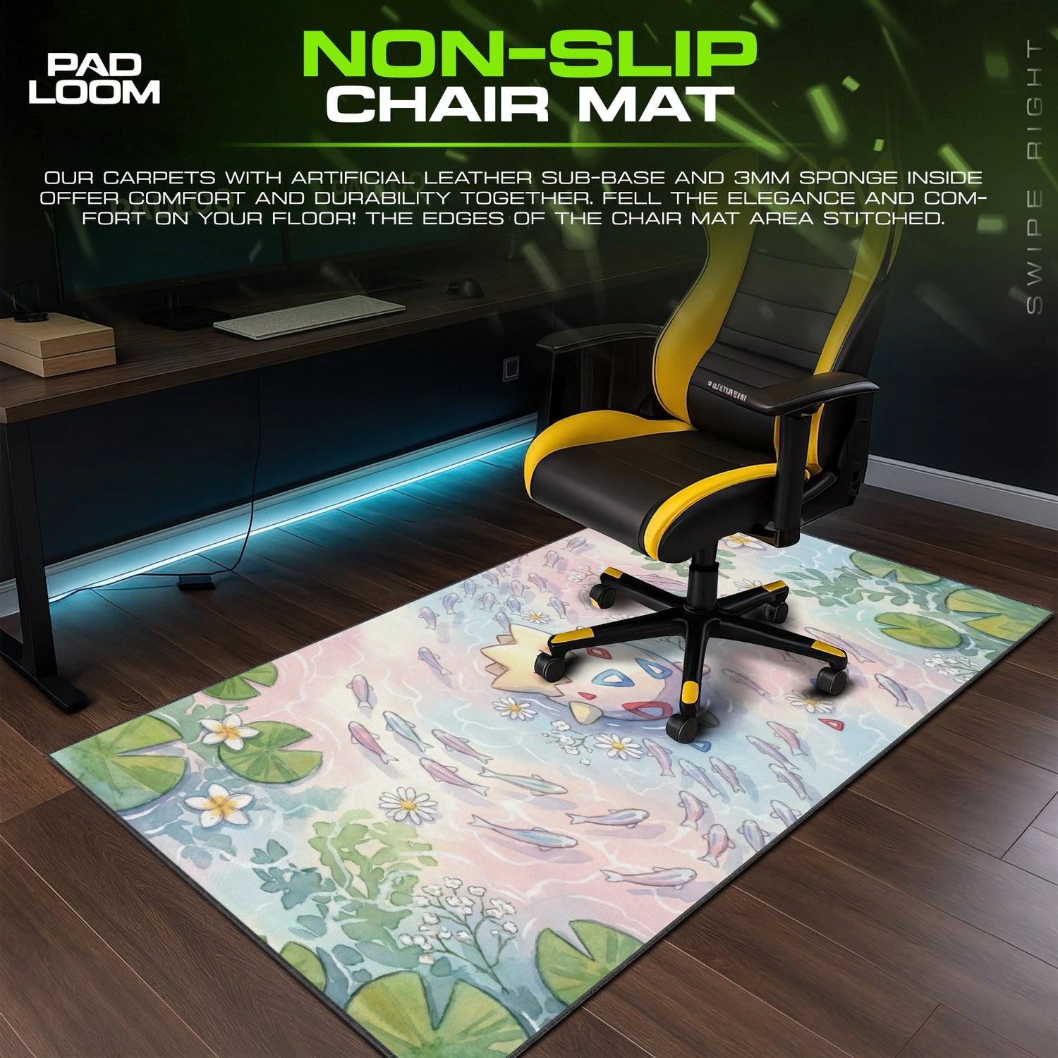 Togepi Blossom Pond Mouse Pad - Pokemon Desk Mat
