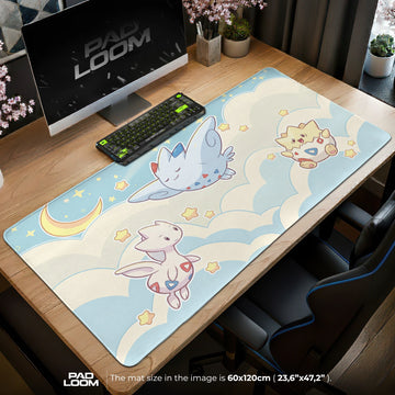 Togepi Cloud Trio Mouse Pad - Pokémon Desk Mat