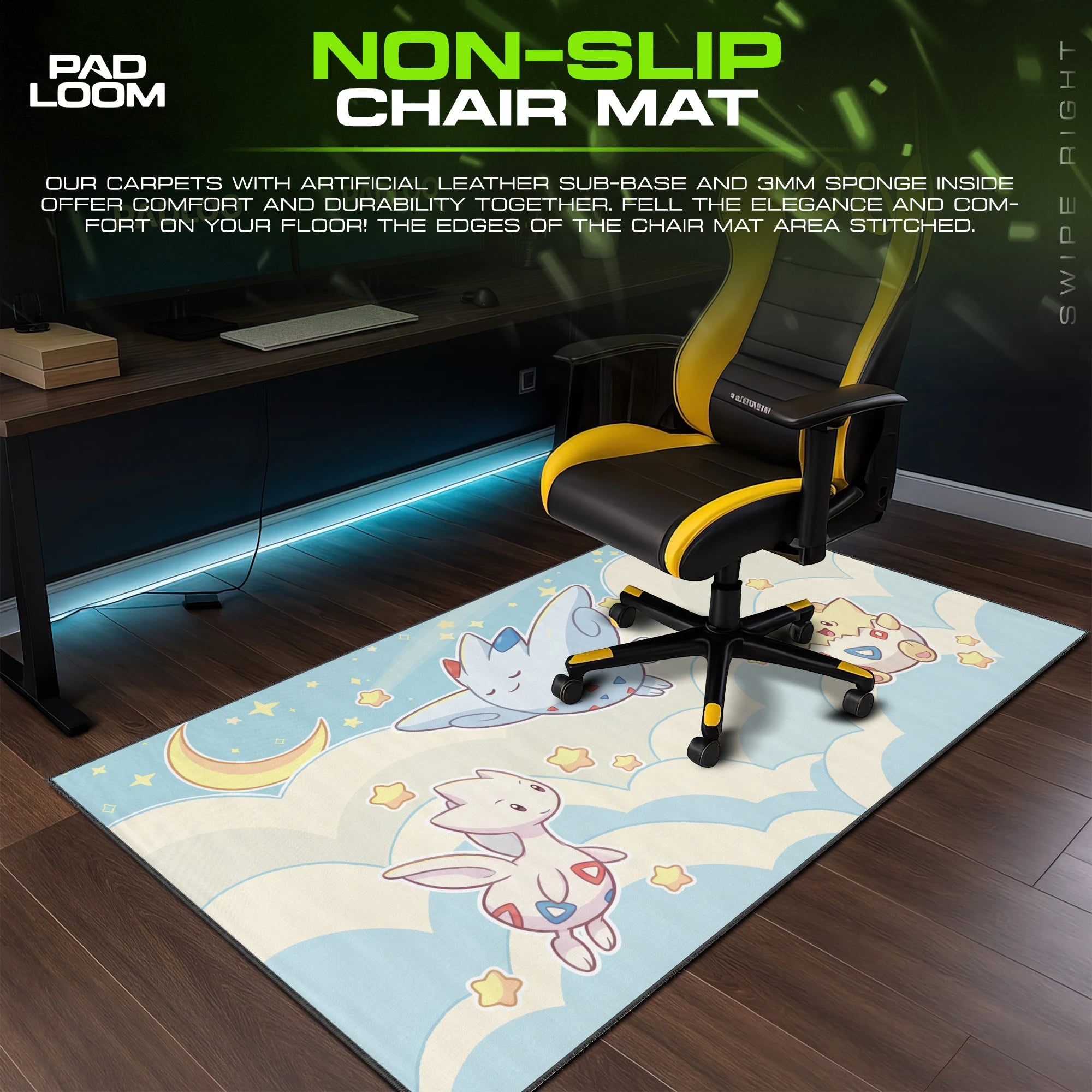 Togepi Cloud Trio Mouse Pad - Pokémon Desk Mat