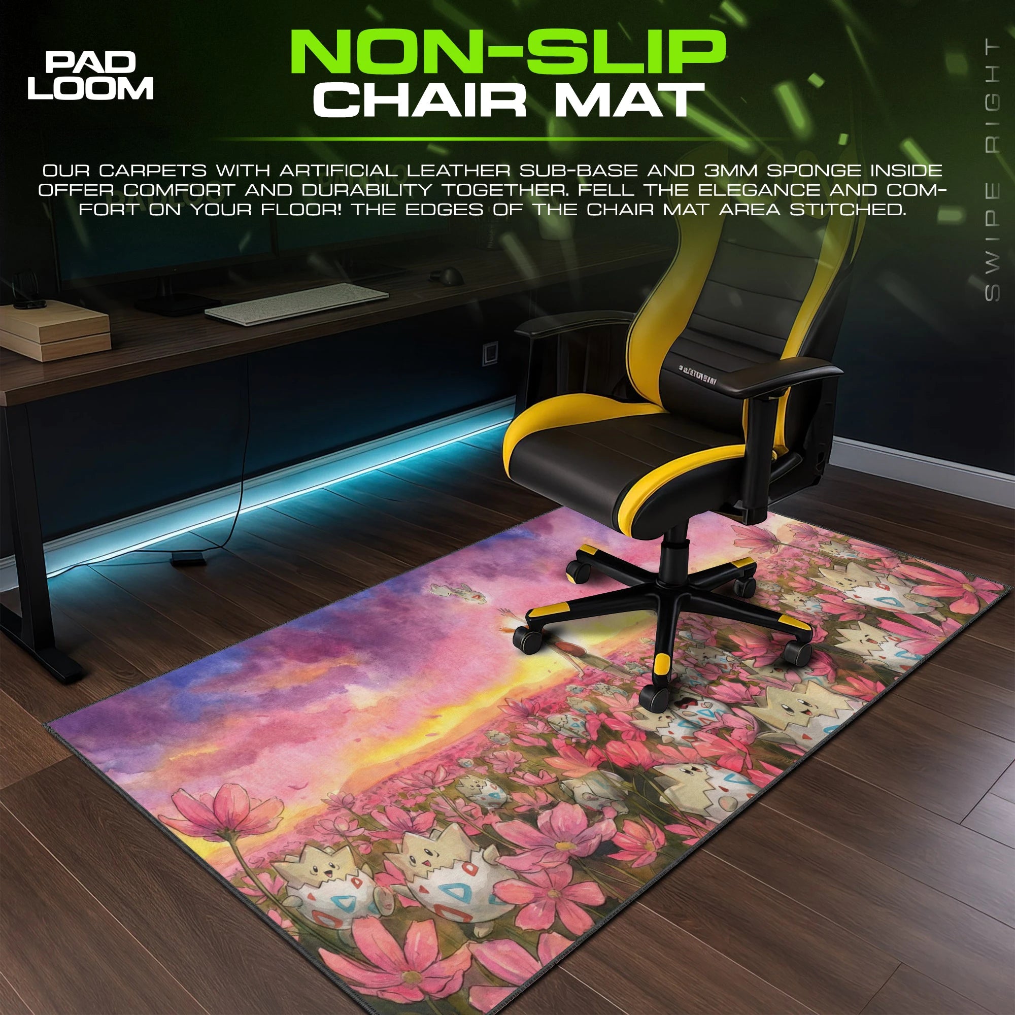 Togepi Sunset Field Mouse Pad - Pokemon Desk Mat