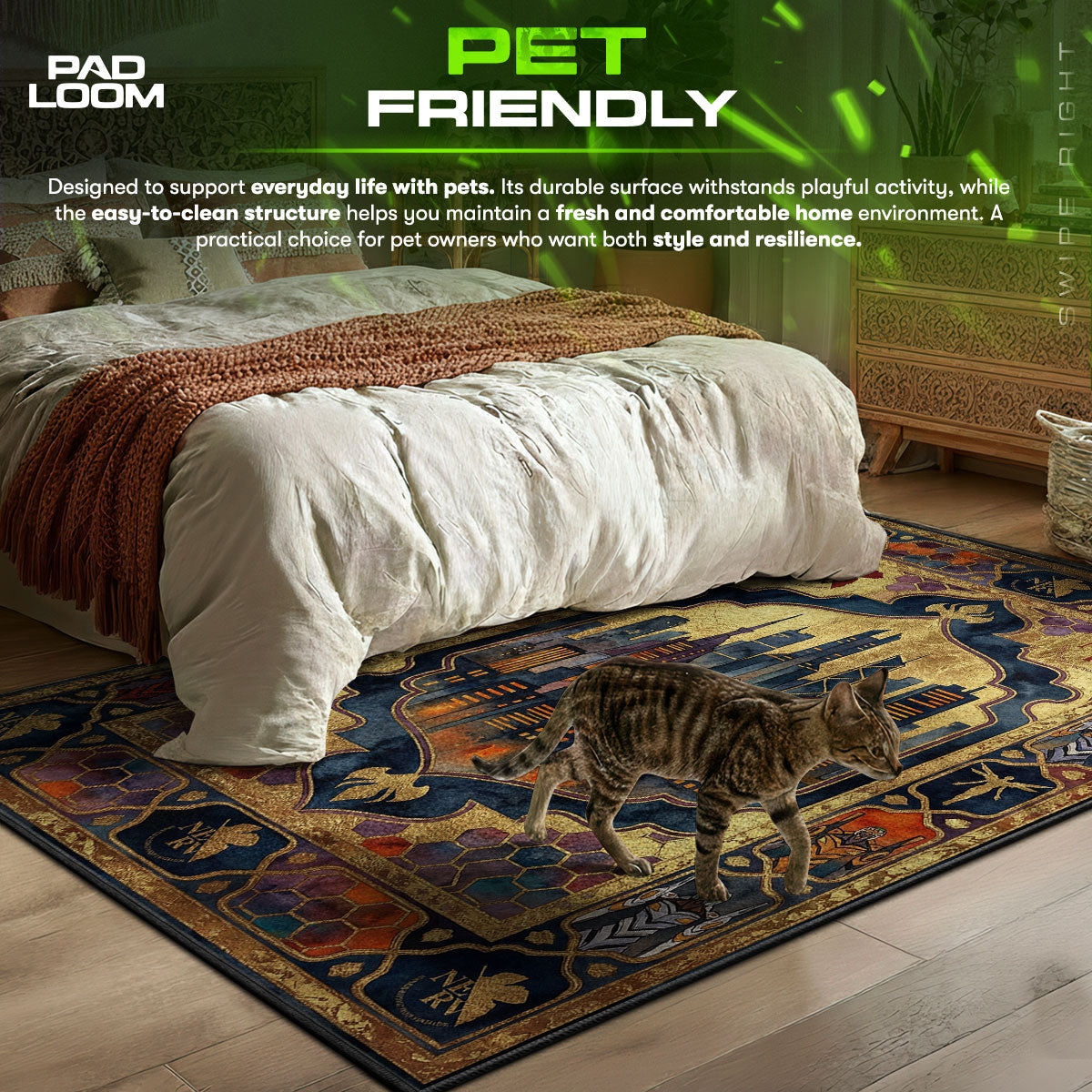 Tokyo-3 Stadtbild Teppich - Evangelion Stuhlmatte