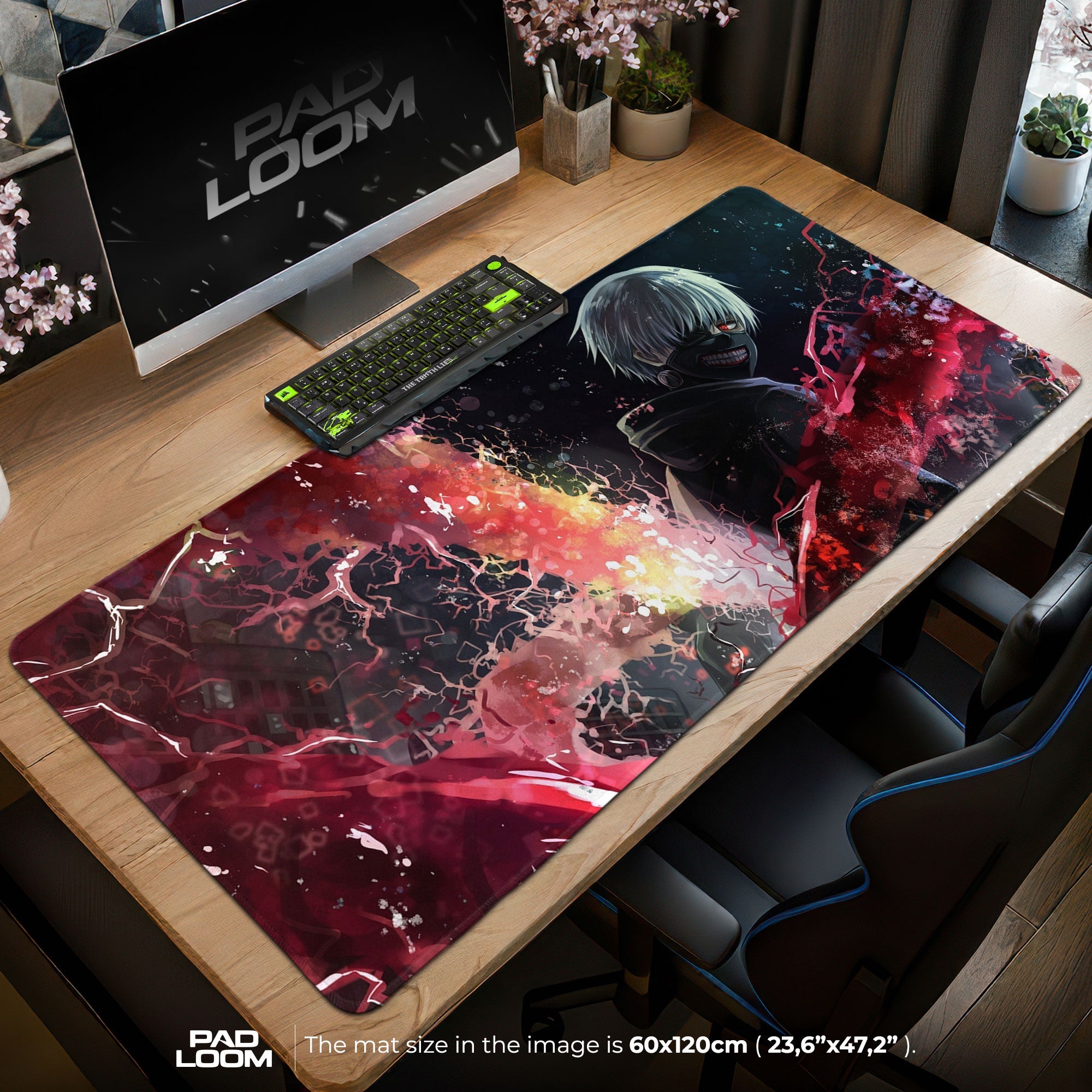 Tokyo Ghoul Mouse Pad - Dark Awakening Anime Desk Mat Padloom