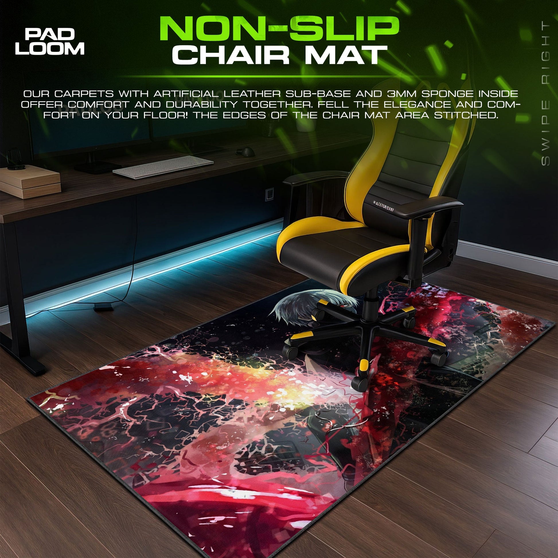 Tokyo Ghoul Mouse Pad - Dark Awakening Anime Desk Mat Padloom