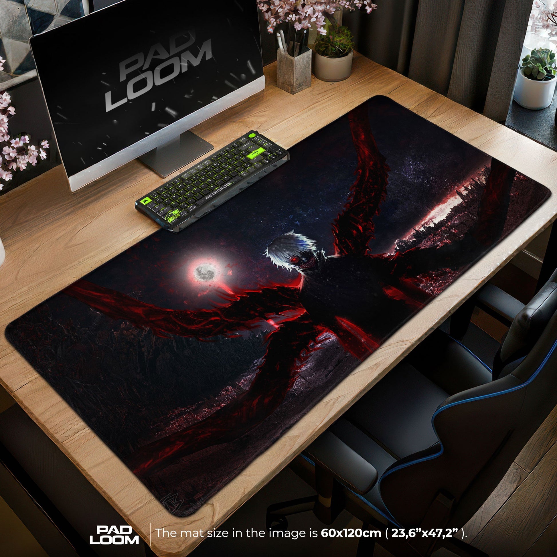 Tokyo Ghoul Mouse Pad - Dark Awakening Anime Desk Mat Padloom