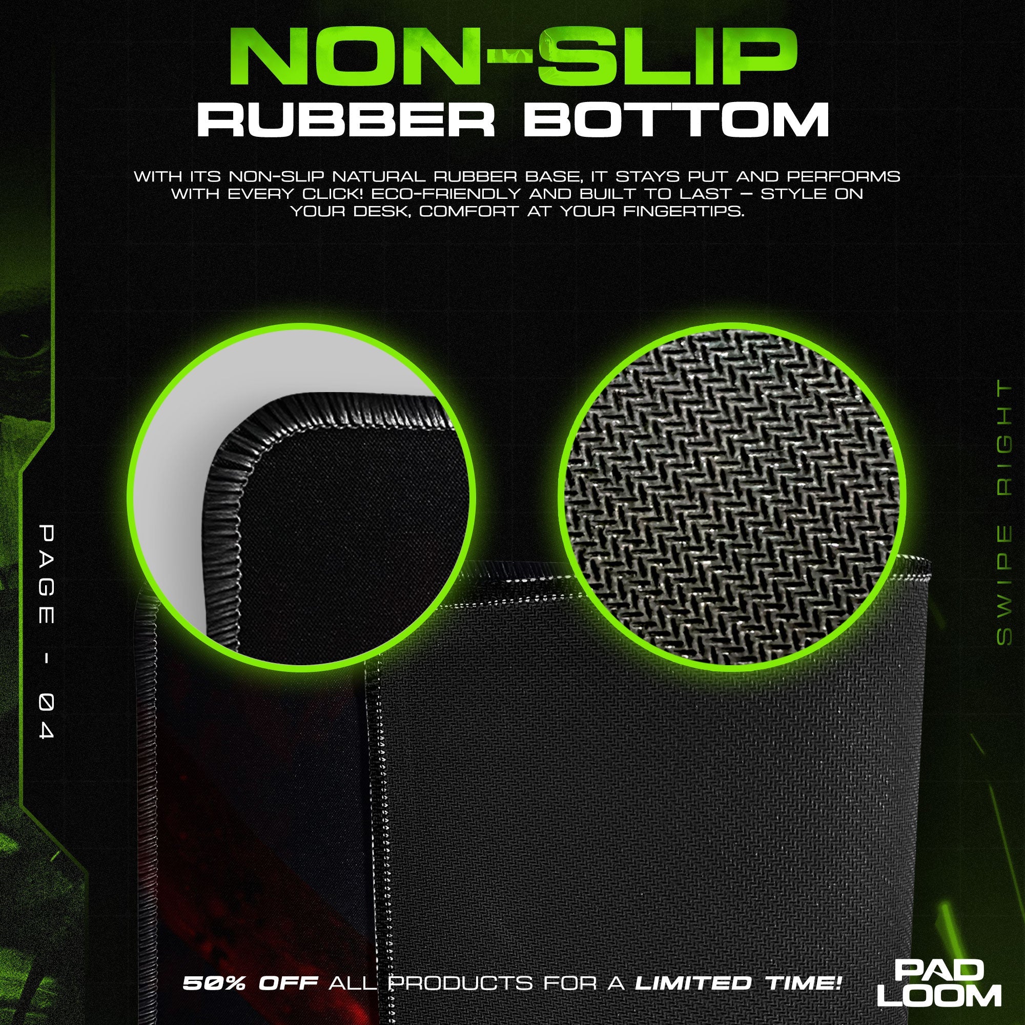 Tokyo Ghoul Mouse Pad - Dark Awakening Anime Desk Mat Padloom