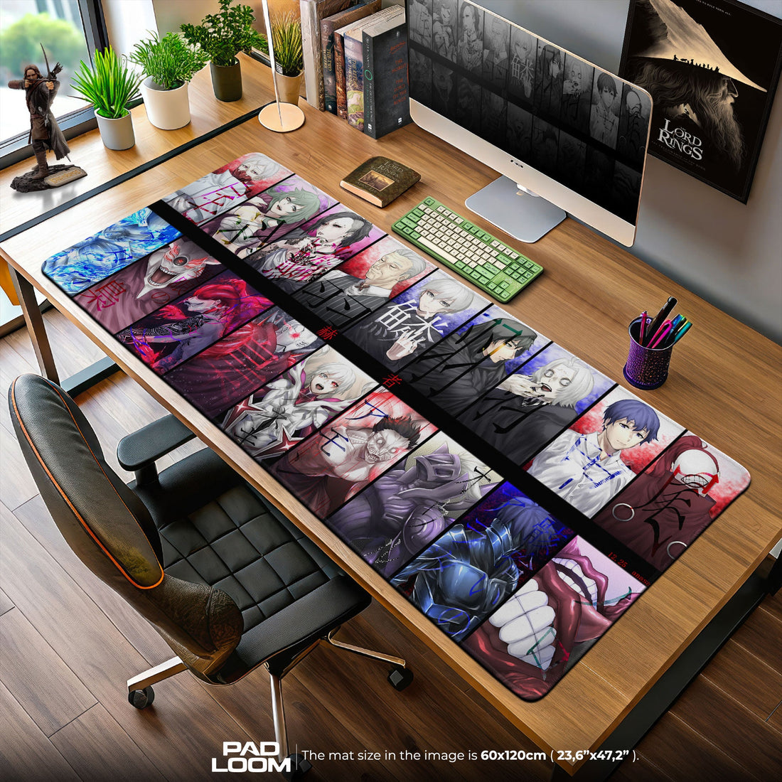 Tokyo Ghoul Mouse Pad - Dark Gallery Anime Desk Mat Padloom