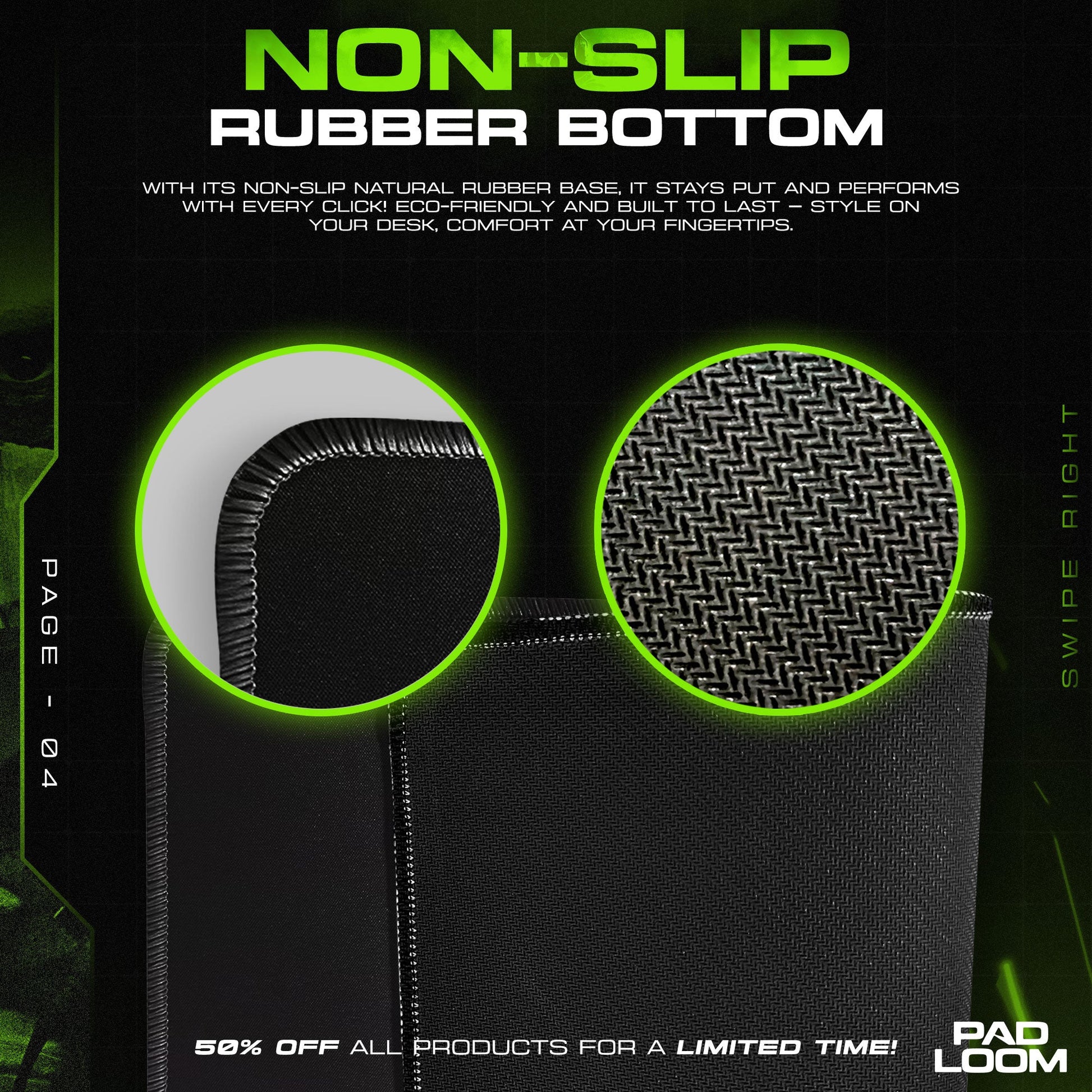 Tokyo Ghoul Mouse Pad - Shadows Within Anime Desk Mat Padloom