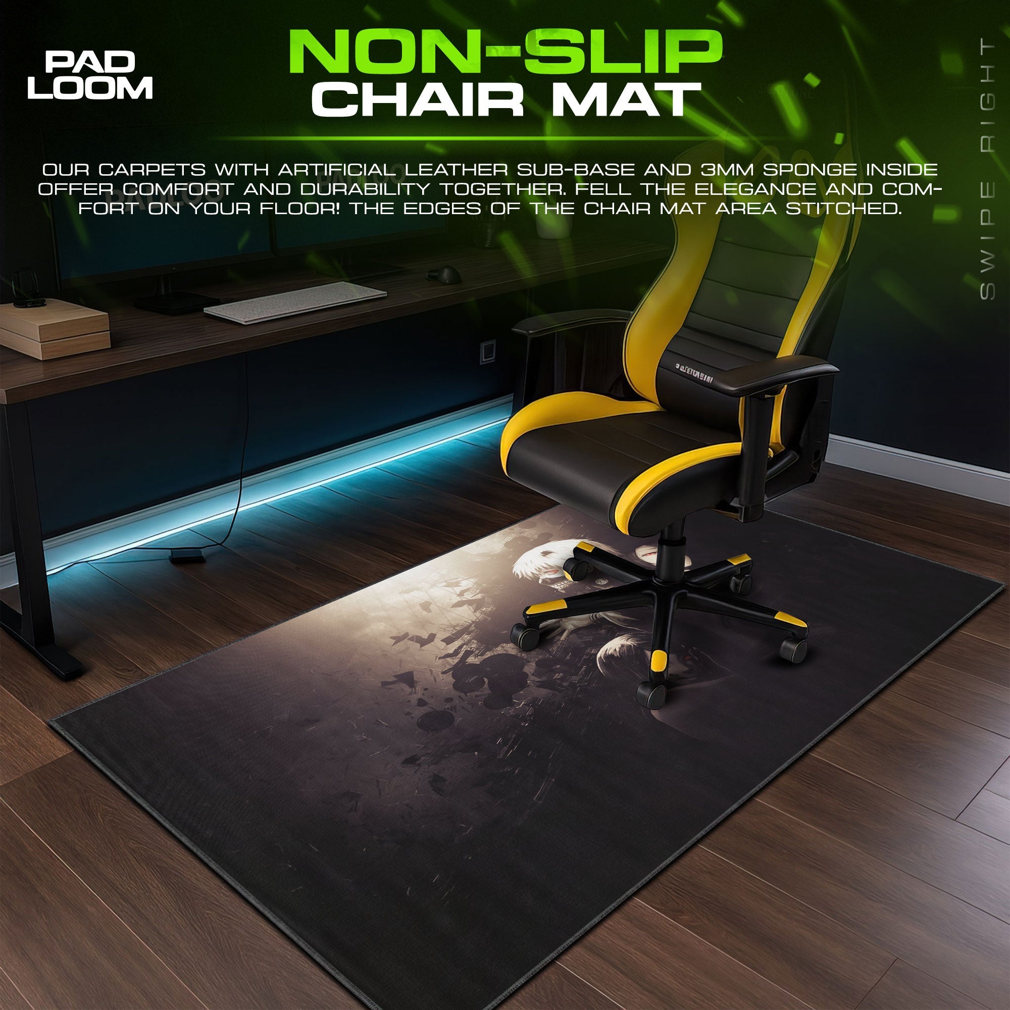 Tokyo Ghoul Mouse Pad - Shadows Within Anime Desk Mat Padloom