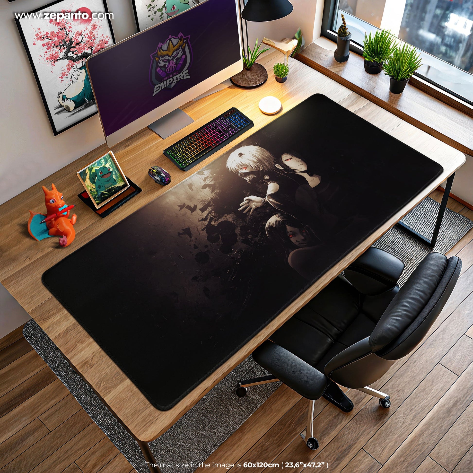 Tokyo Ghoul Mouse Pad - Shadows Within Anime Desk Mat Padloom