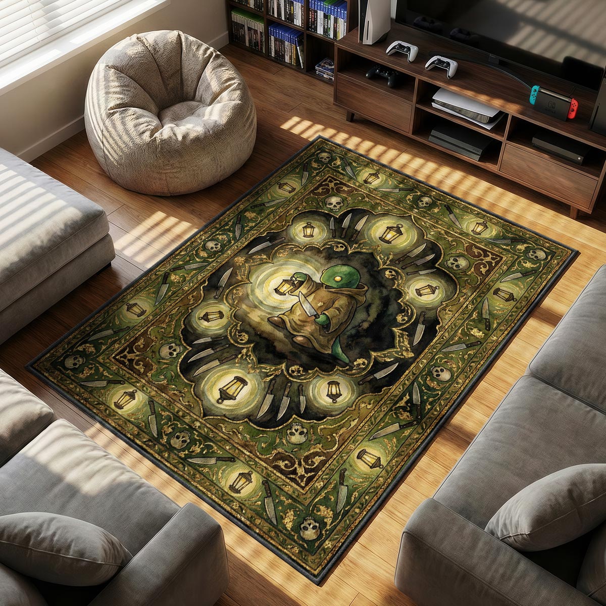 Tonberry Karma Lantern Rug - Final Fantasy Chair Mat