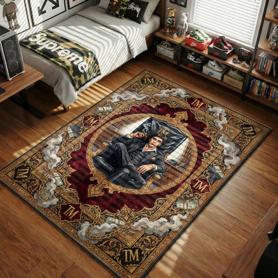 Tony Montana Boss Chair Rug - Scarface Room Mat