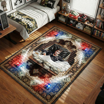 Tony Montana Final Stand Rug - Scarface Room Mat