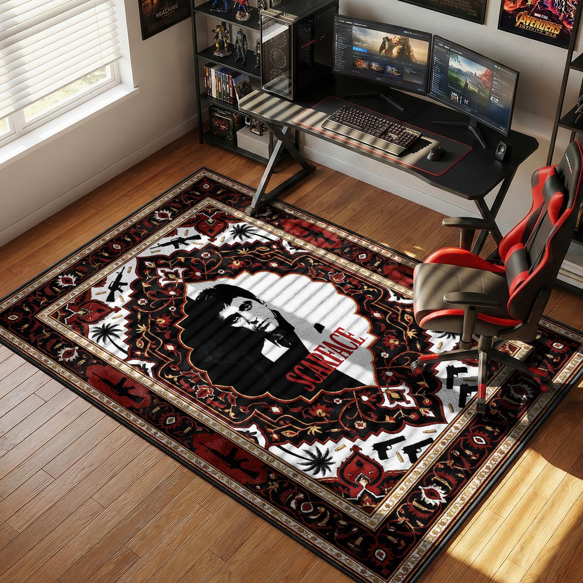 Tony Montana Miami Syndicate Scarface Room rug — main product view