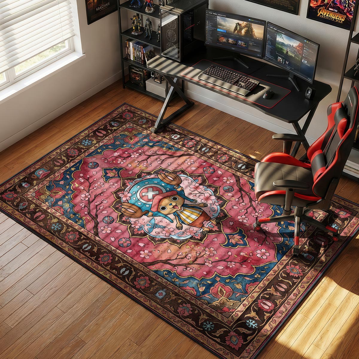 Tony Tony themed area rug for home decor fans