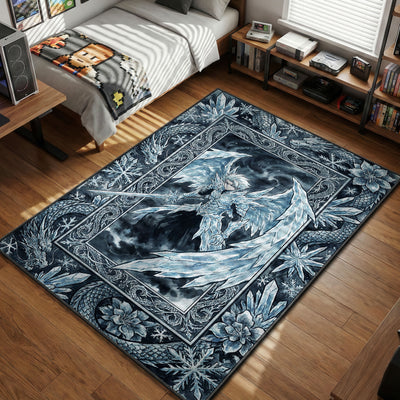 Toshiro Hitsugaya Ice Dragon Rug - Bleach Chair Mat
