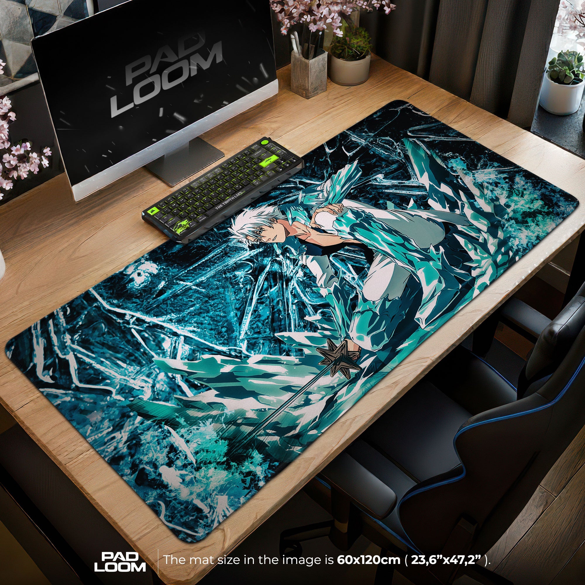 Toshiro Hitsugaya Mouse Pad - Ice Dragon Anime Desk Mat Padloom