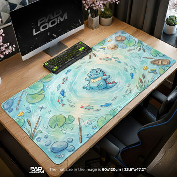 Totodile Splash Pond Mouse Pad - Pokemon Desk Mat