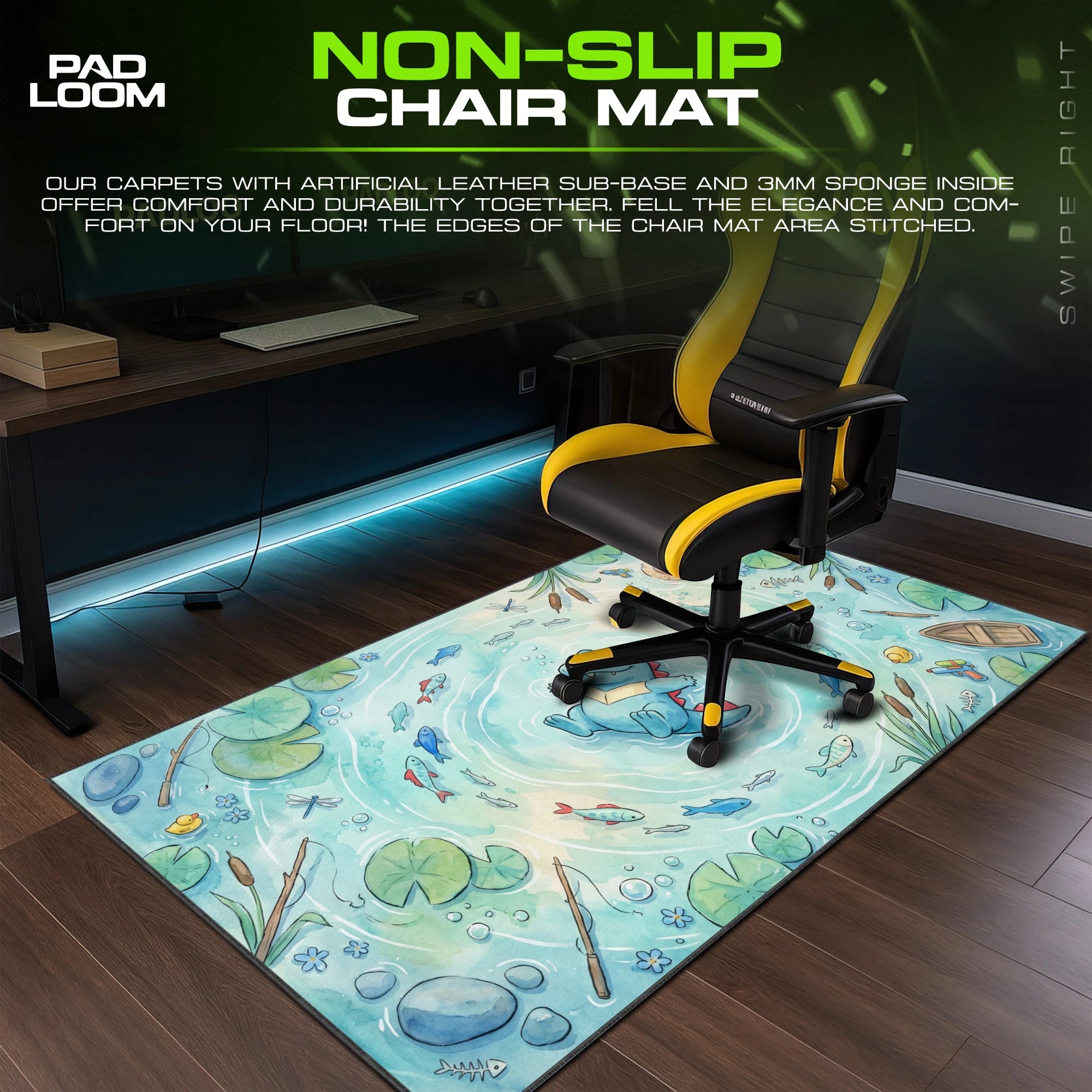 Totodile Splash Pond Mouse Pad - Pokemon Desk Mat