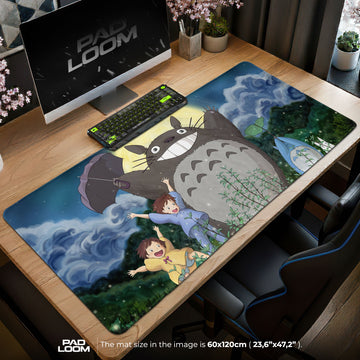 Totoro Forest Dance Mouse Pad - Studio Ghibli Anime Desk Mat