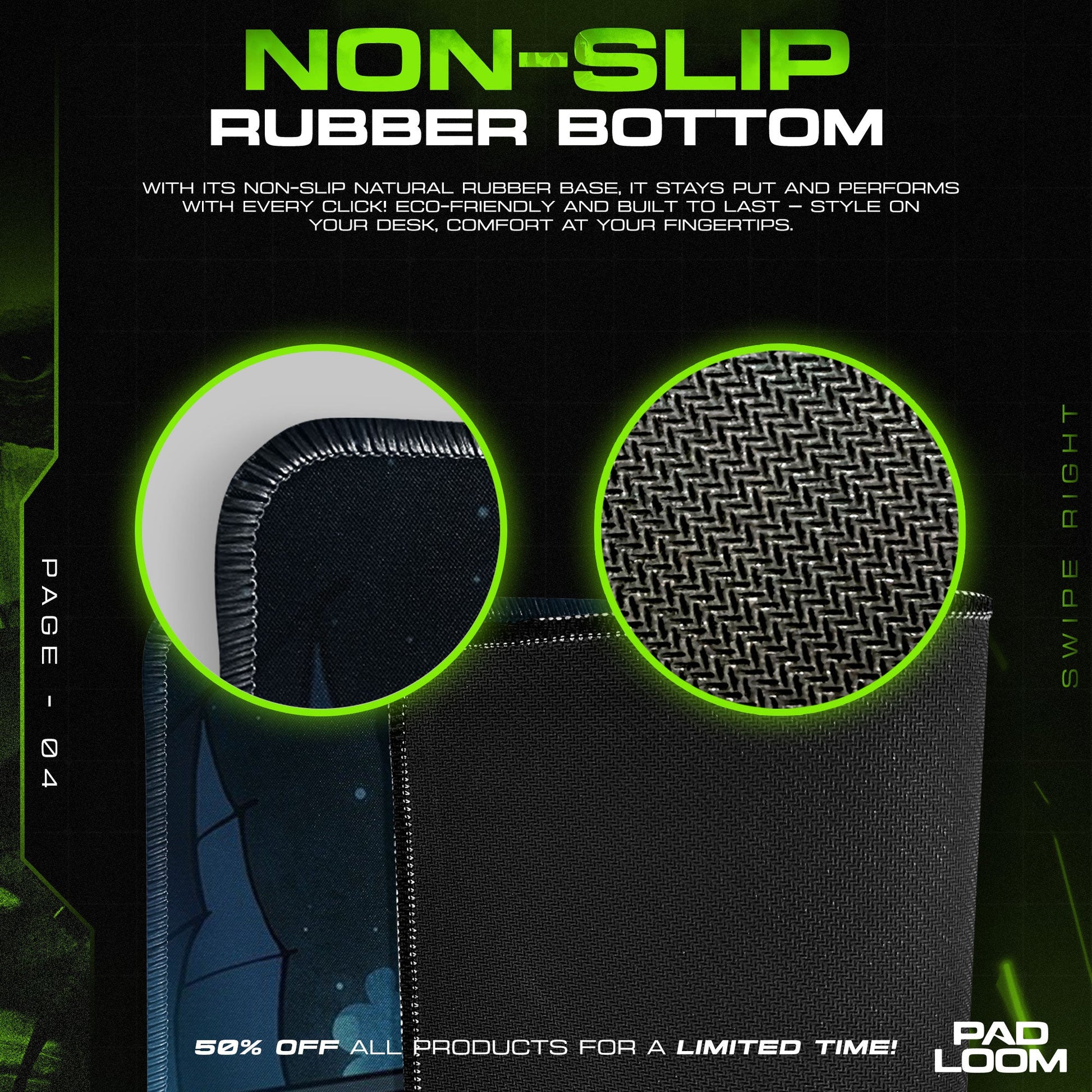 Totoro Moonlight Mouse Pad - Studio Ghibli Anime Desk Mat Padloom