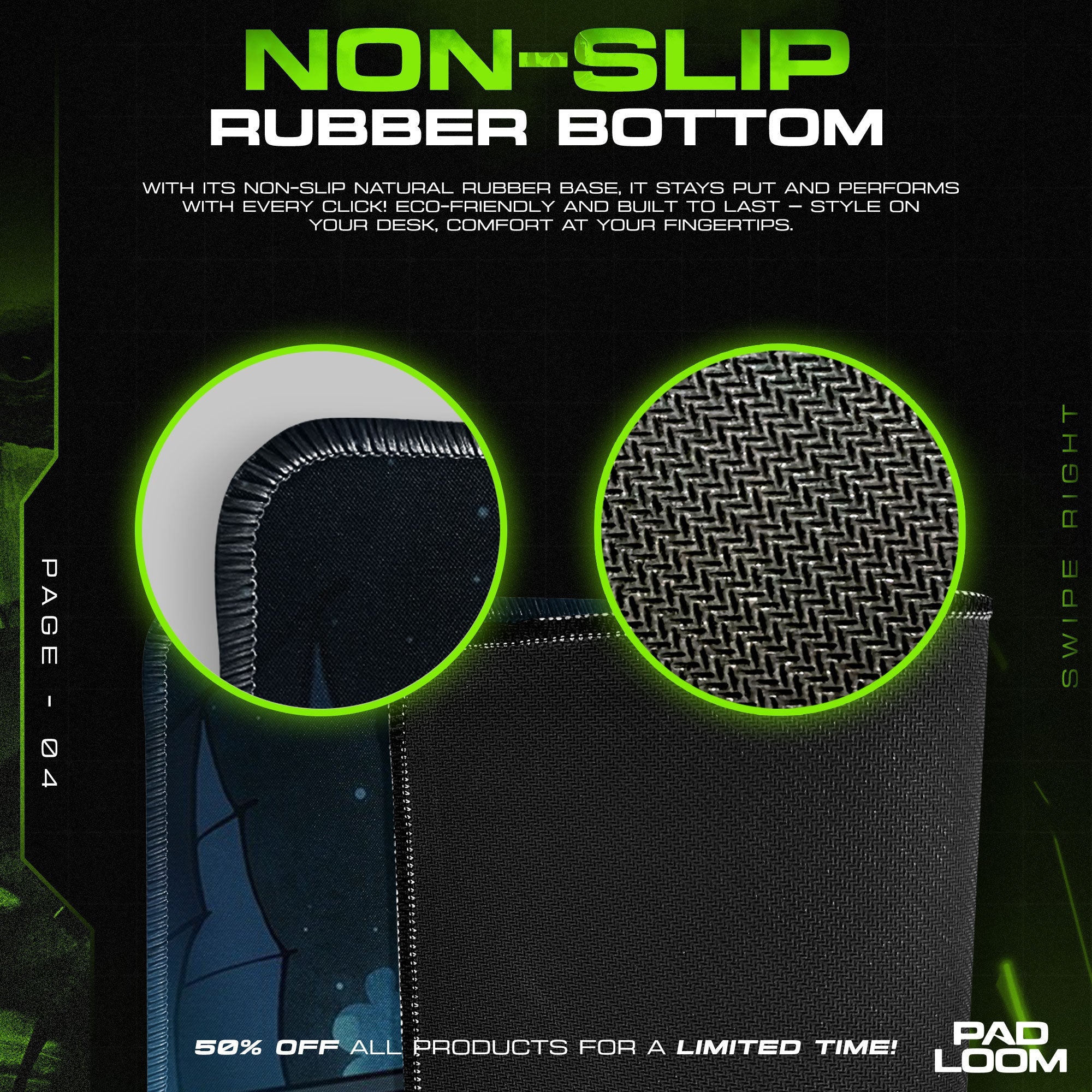 Totoro Moonlight Mouse Pad - Studio Ghibli Anime Desk Mat Padloom