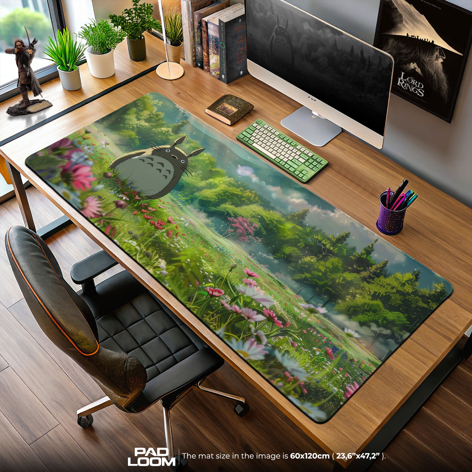 Totoro Mouse Pad, Forest Spirit Anime Desk Mat