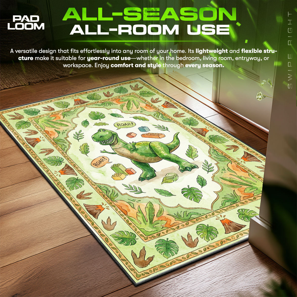 Toy Story Rex Dinosaur Rug - Kids Floor Mat