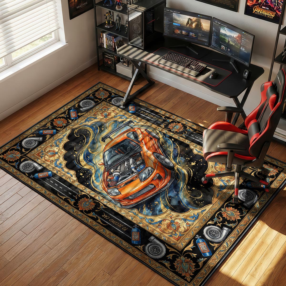 Toyota Supra Second JDM Floor rug — main product view