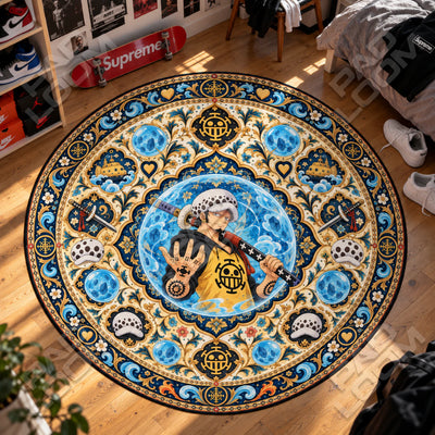 Trafalgar Law Room Round Rug - One Piece Chair Mat