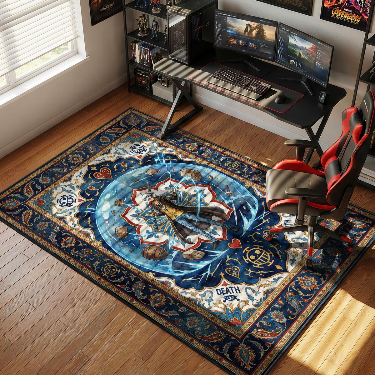 Trafalgar Law Room One Piece Chair rug — main product view