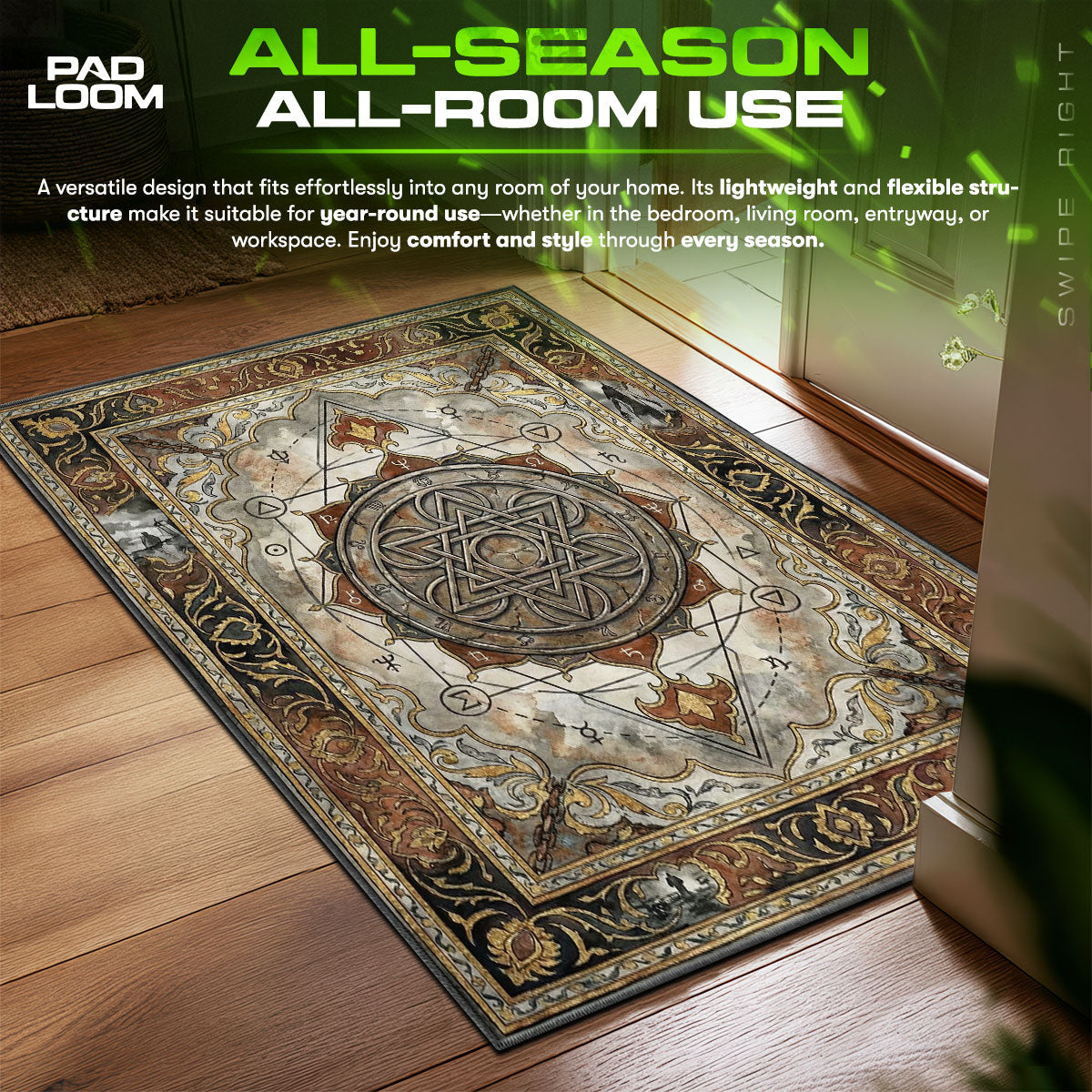 Transmutation Circle Fullmetal Alchemist Chair fan rug — premium quality print