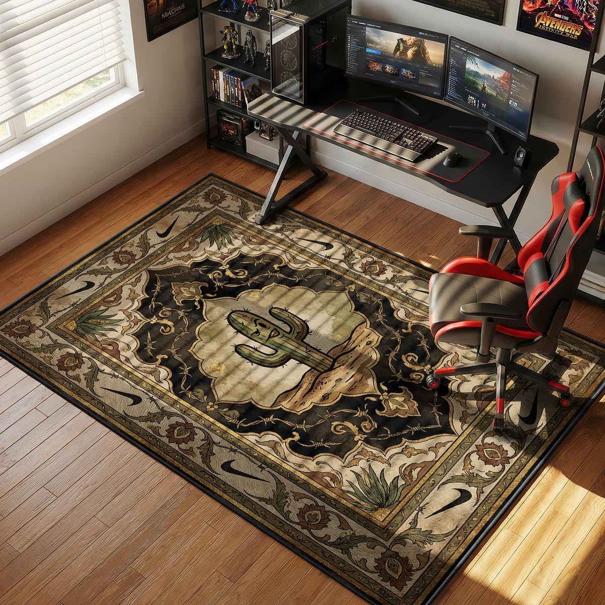 Travis Scott Cactus Jack Desert Sneakerhead Floor rug — main product view