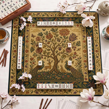 Tree of Life Mahjong Mat – neoprene mah jongg table mat