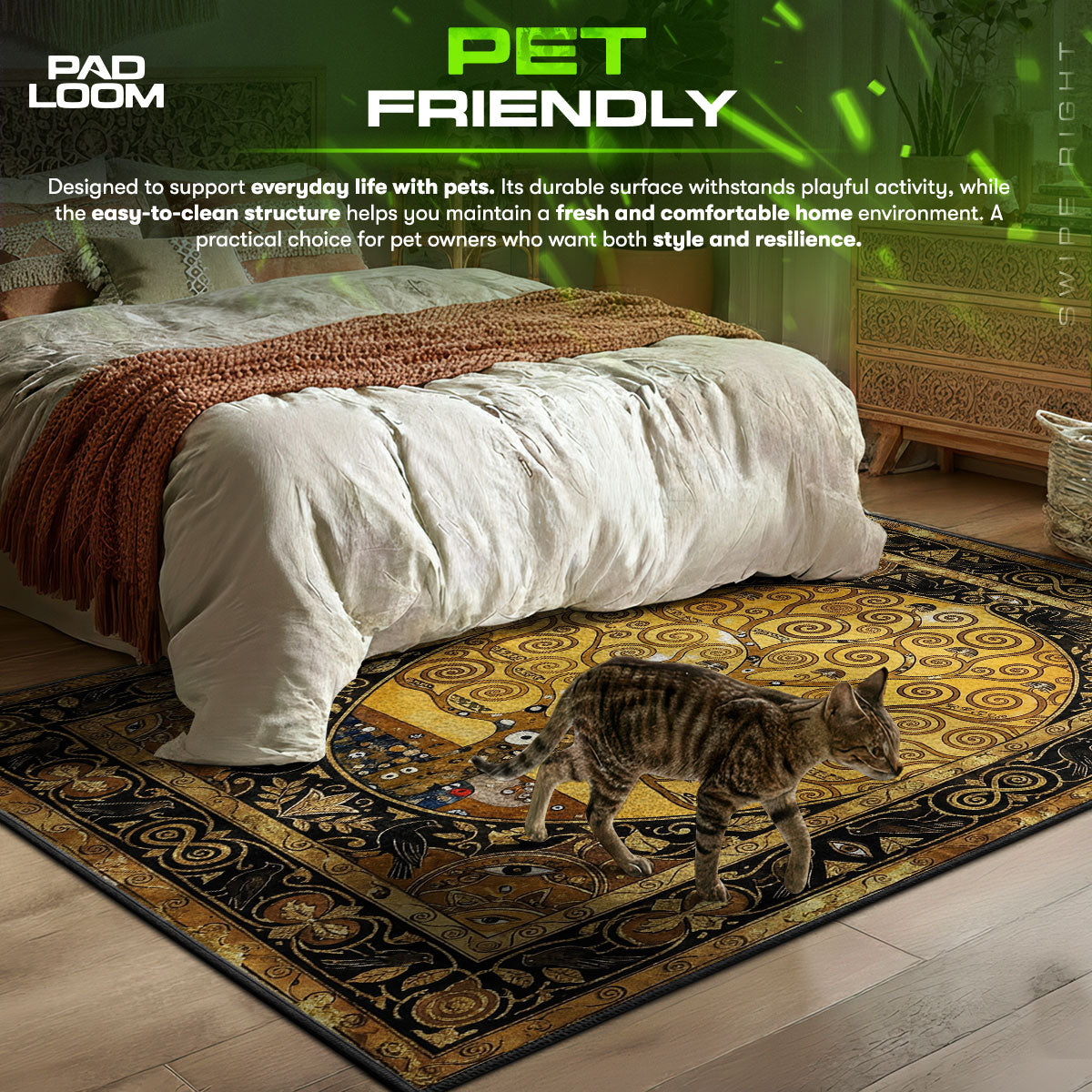 Tree Life themed area rug for home decor fans