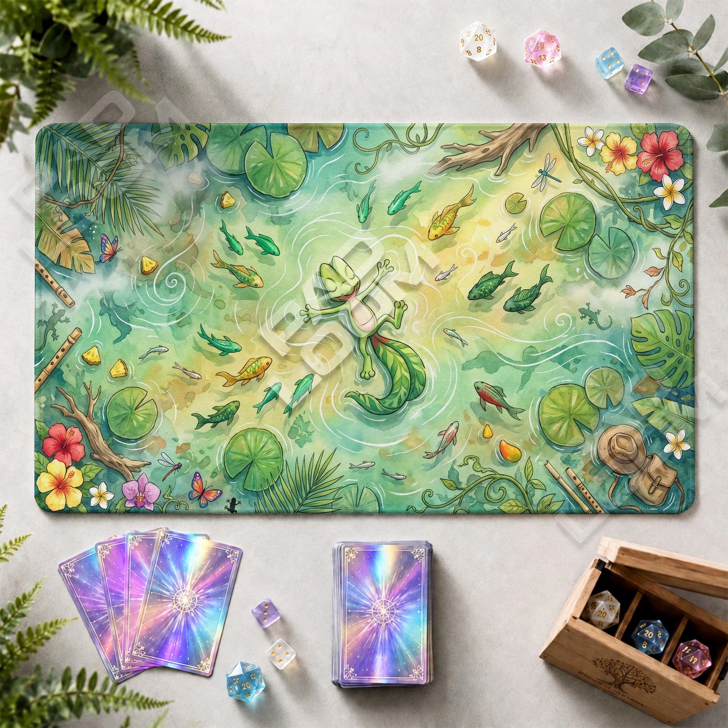 Treecko Jungle Playmat - Pokemon TCG Mat - view 2