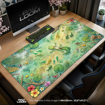 Treecko Jungle Pond Mouse Pad - Pokemon Desk Mat