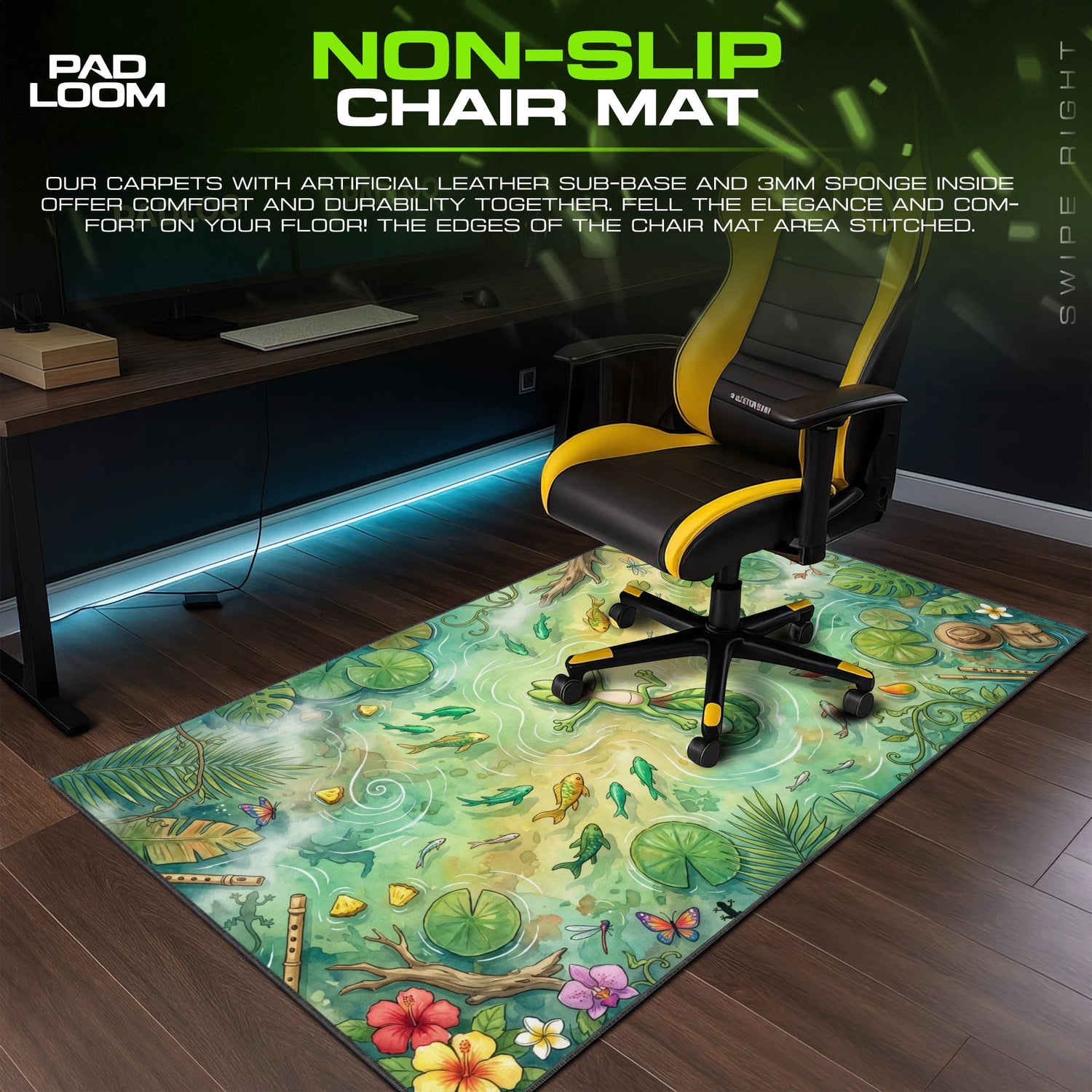 Treecko Jungle Pond Mouse Pad - Pokemon Desk Mat