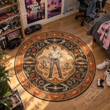 Trevor Desert Round Rug - GTA Chair Mat